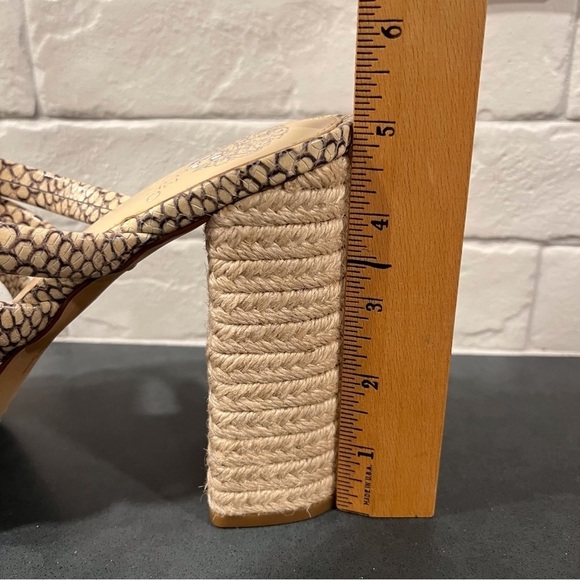 NWT Vince Camuto sz 11 Patrest jute platform heeled sandals - Picture 10 of 13